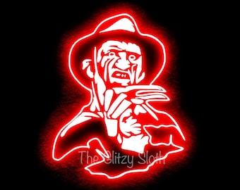 Neon Horror Character PNG Freddy
