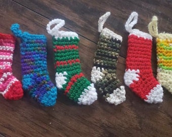 Miniature Stocking Crochet Ornament Pattern