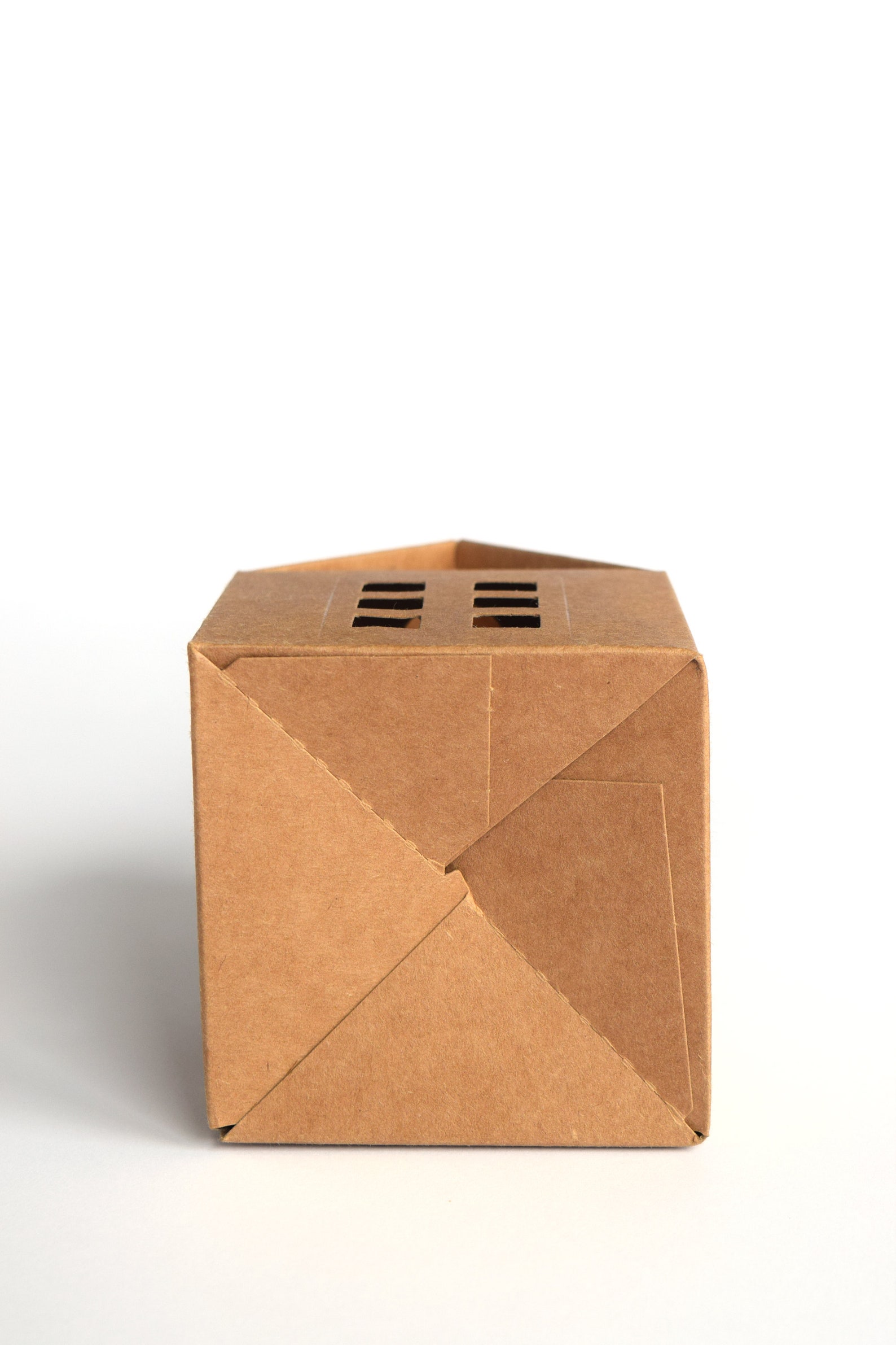 30 Kraft Candy Gift Boxes, Cardboard House Wedding Favor Box, Brown