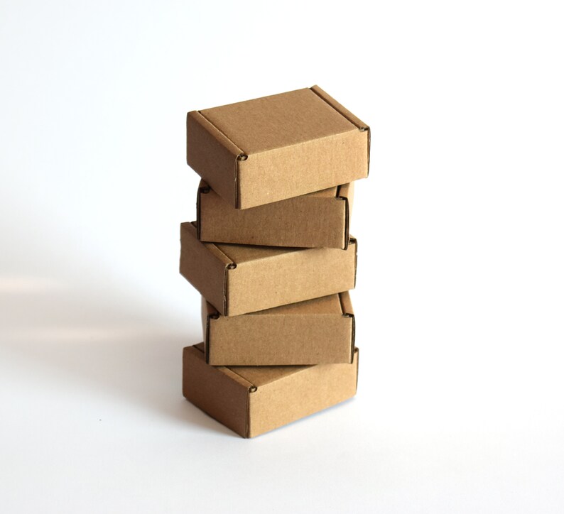 100 Small Corrugated Mailer Boxes Bulk Cardboard Sturdy Etsy