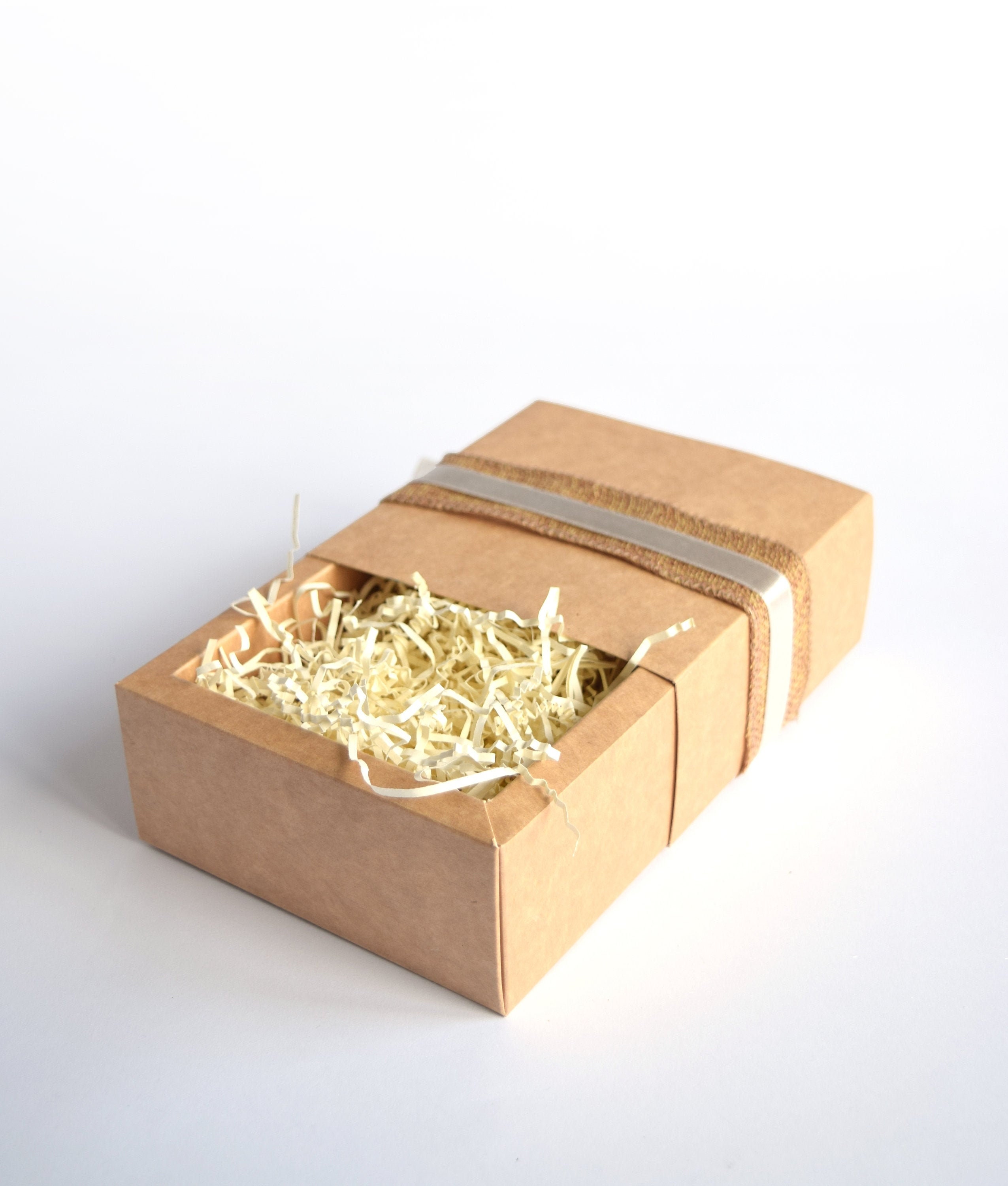 Buy Brown Kraft Paper Slide Drawer Box Packaging in Visible PVC Sleeve