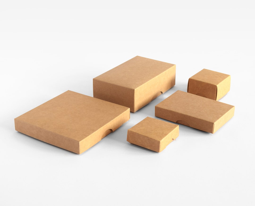 Kraft Boxes With Lids Packaging Boxes in Bulk Boxes for Etsy
