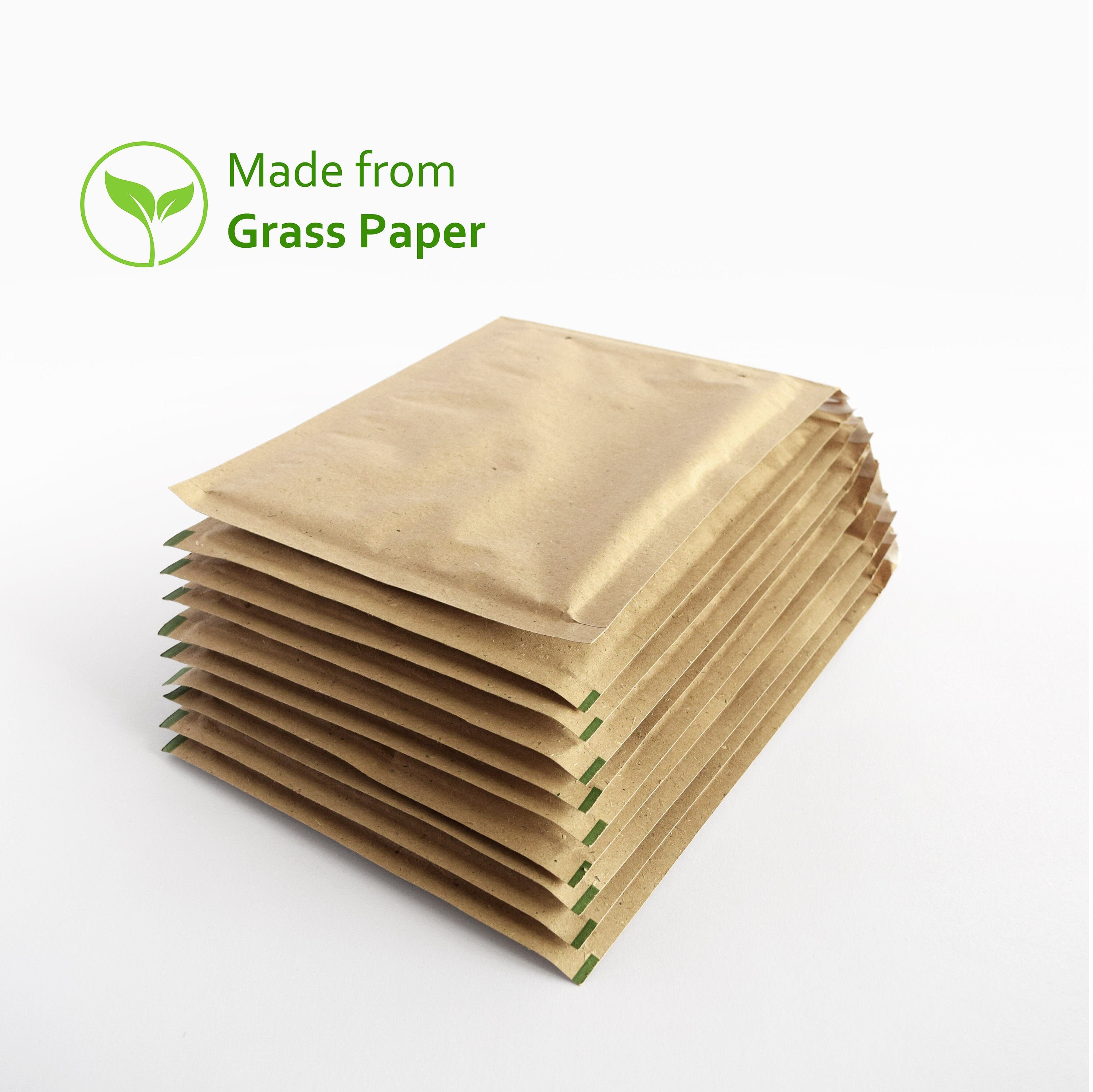 50, 100 Kraft Mailers Bubble Envelopes, Recycled Bubble Mailers, Eco