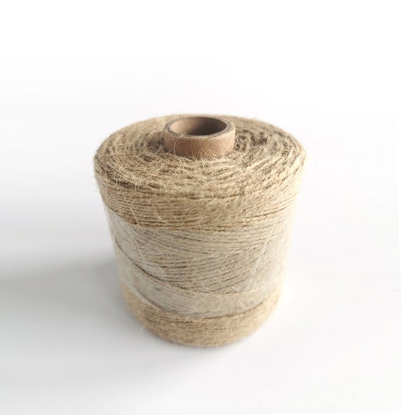 600 Yards of Jute Rope, Eco-friendly Decorative Yarn for Packaging, String  for Crafts, Natural Rustic Thread Cord 550 Meters 