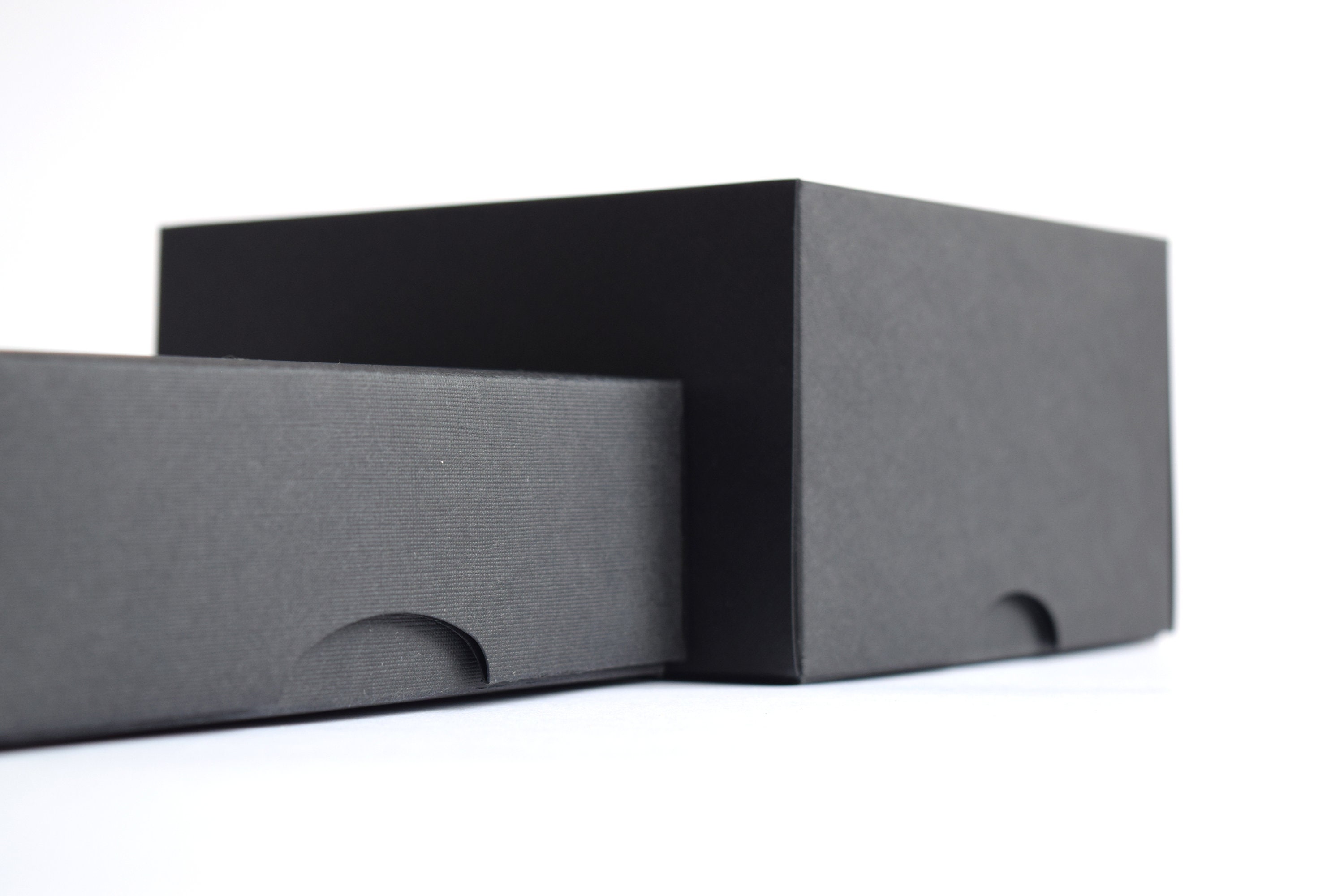 60 Black Packaging Box Set Two Part Cardboard Packing Boxes Etsy