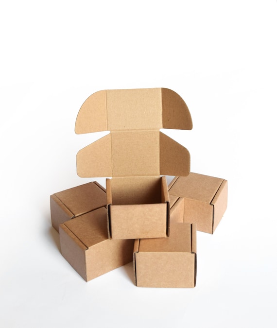 100 Small Mailing Boxes Bulk, Corrugated Boxes for Product Packaging, Eco  Friendly Cardboard Shipping Boxes Supplies 