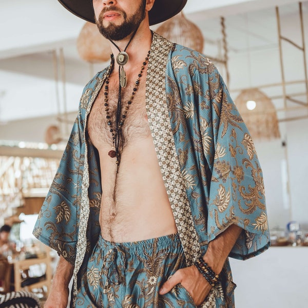 Kimono Cardigan Men Etsy