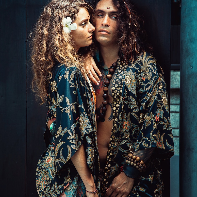 Romantic Silk Kimono Robe - Etsy