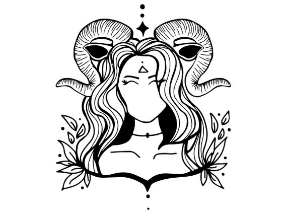 Papercraft Aries Svg Iron on Transfer and Print Files The Ram Zodiac
