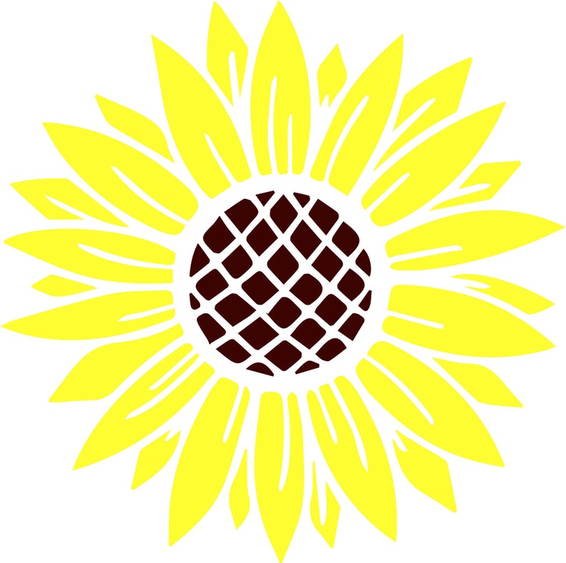 Download Sunflower Svg Cut file Flower Svg Flowers Svg Yellow | Etsy