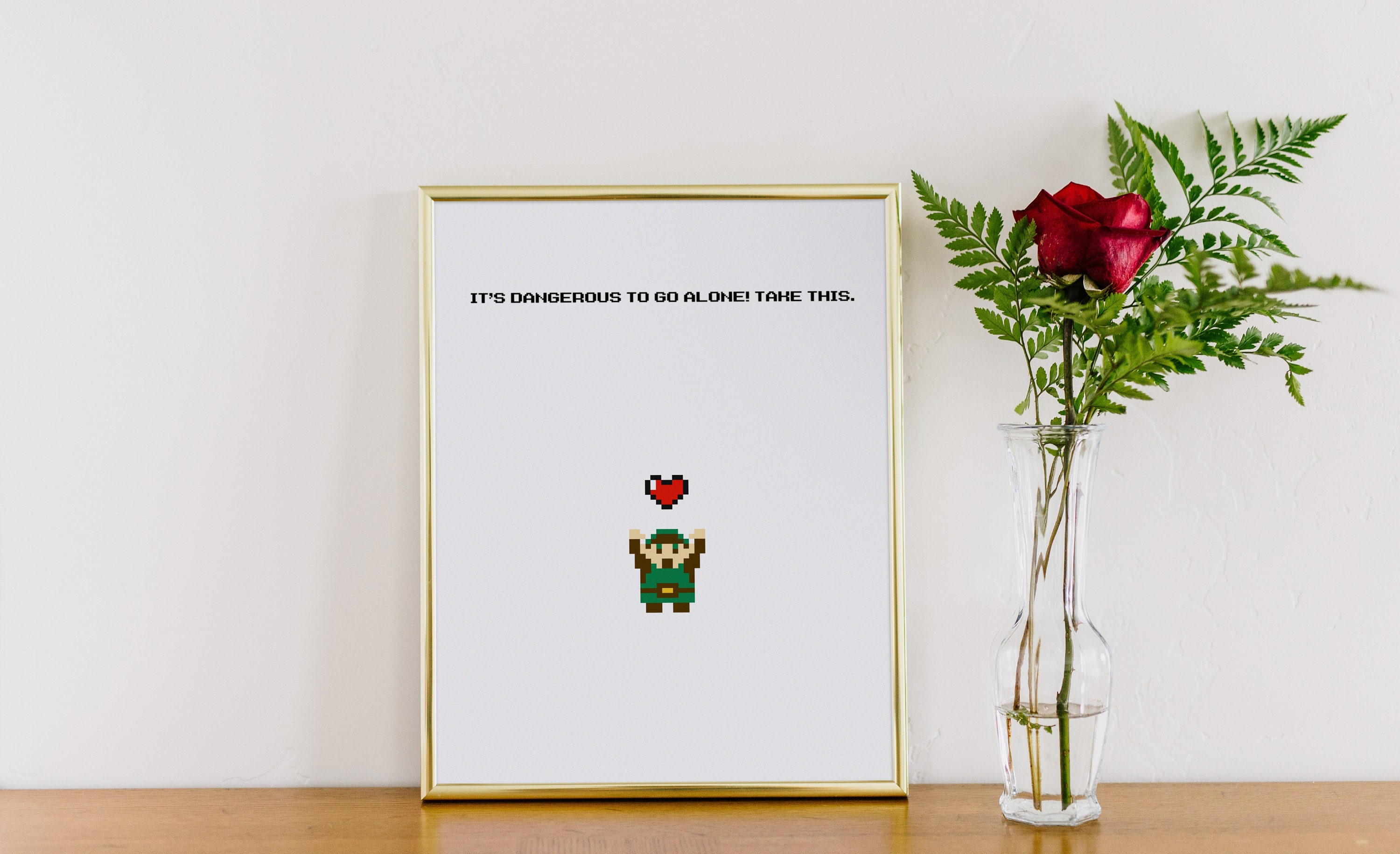 The Legend of Zelda It's Dangerous to Go Alone, Take This Retro