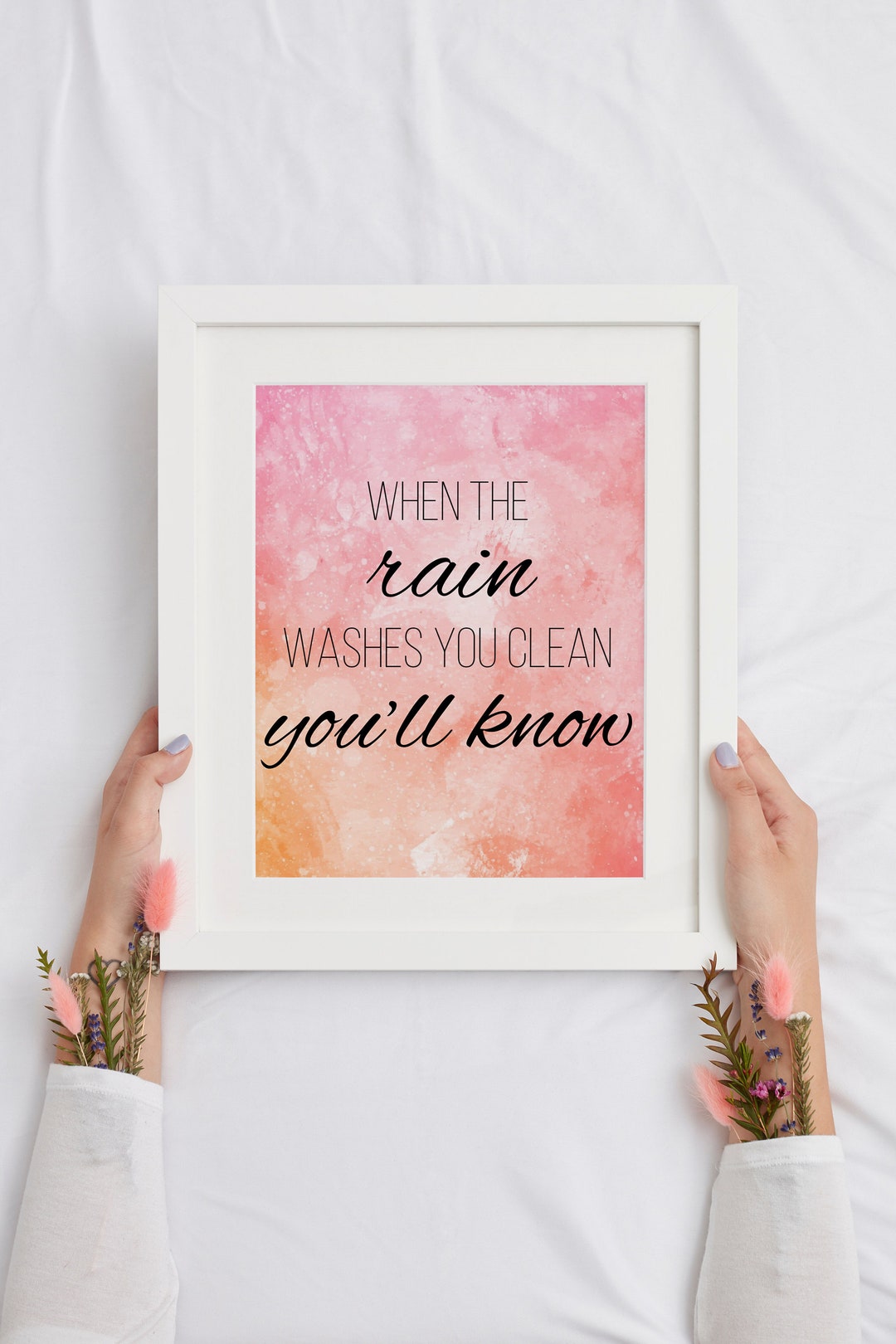 When the Rain Washes You Clean You'll Know Fleetwood Mac Etsy