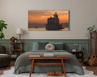 Hudson-Athens Lighthouse: Hudson River Art