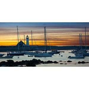 Scituate Lighthouse Photograph: Massachusetts Coastal Art