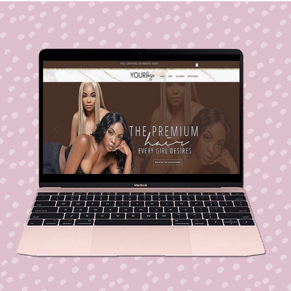 Melanin Monroe Pre made Website Etsy