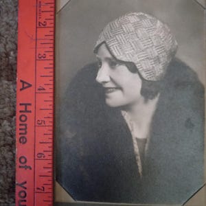 Vintage Flapper Girl, Black and White Photo