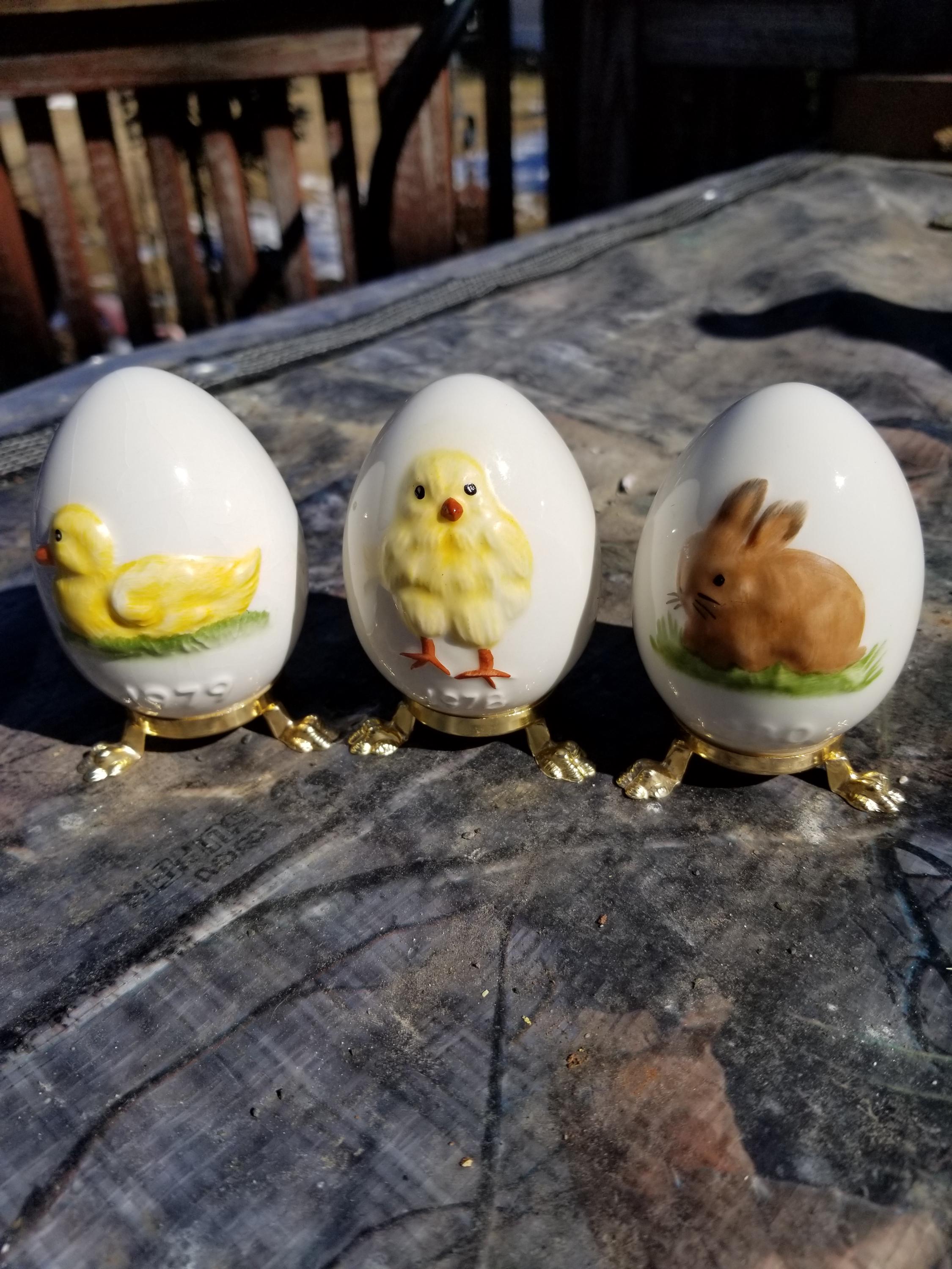イースターエッグ 陶器 midwest ヴィンテージ Vintage Egg 1980 - Etsy