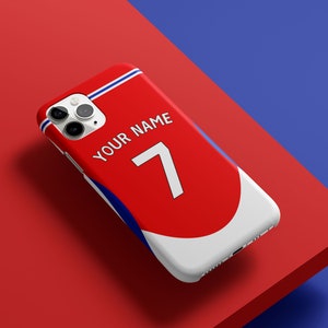 Arsenal Home 24/25 - iPhone-hoesje voor voetbaltelefoon - volledige bescherming - rood - voetbalcadeau