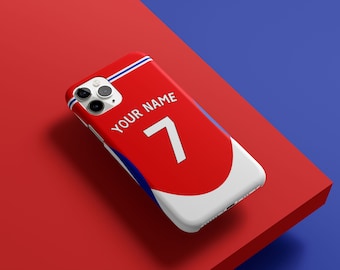 Arsenal Home 24/25 - iPhone Personalised Football Phone Case - Full Protection - Red - Football Soccer Gift
