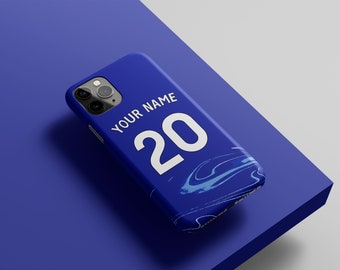 Chelsea 24/25 - iPhone Football Personalised Phone Case - Full Protection - Blue - Unofficial Football Soccer Gift