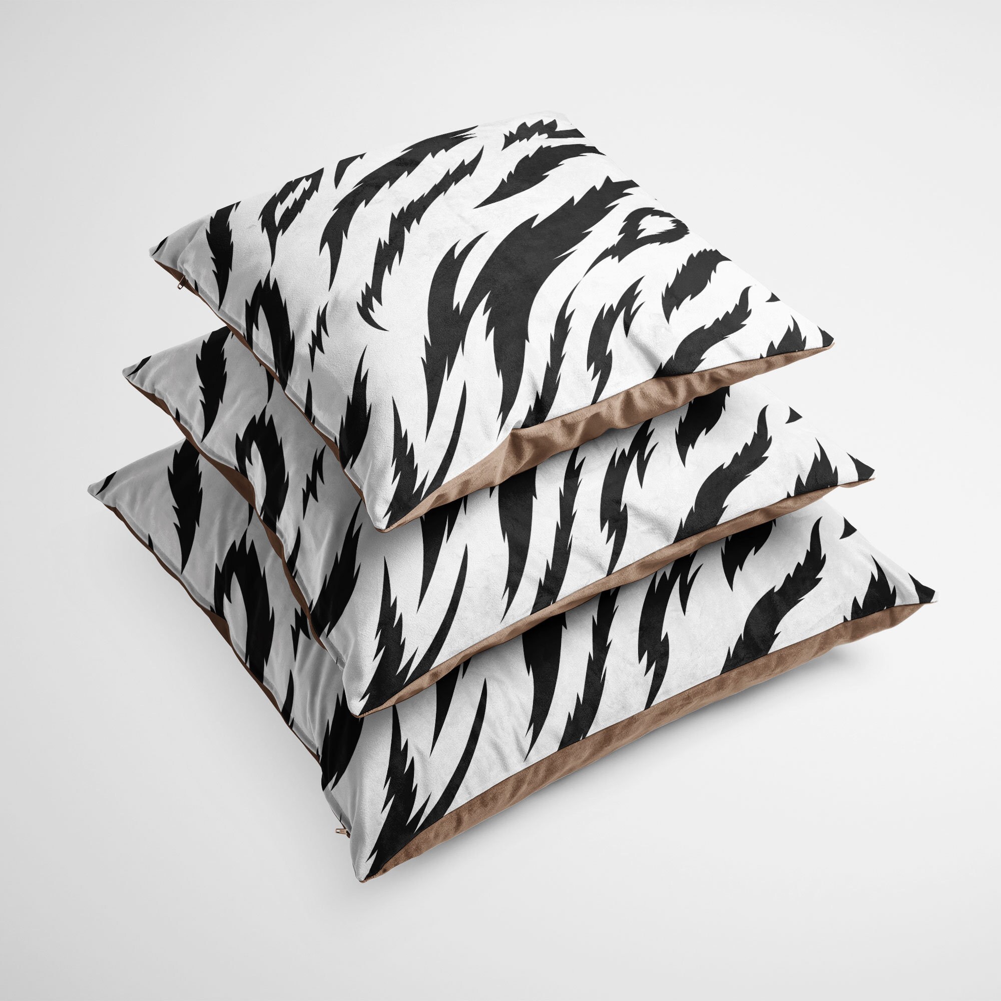 Custom White Tiger Print Cushion Etsy UK