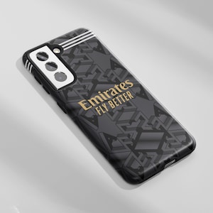 Arsenal Black & Gold Third 22/23 - Samsung Football Jersey Phone Case - Full Protection -  Unofficial - Football Soccer Gift