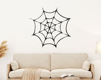 Wall Sticker Spider Web Window Home Decor Decal Living Room Bedroom Art Vinyl