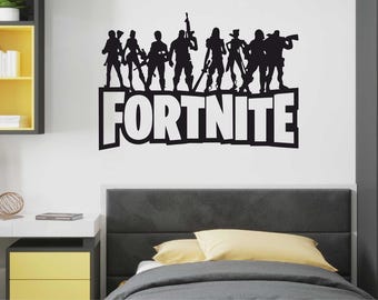 Wall Sticker Gamer Characters Window Home Decor Bedroom Game Room Kids Decal Art Vinyl