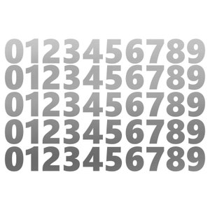 thumbnail image 2 of 25mm Vinyl Number Stickers – 0-9, 16 Sets, Self Adhesive, Multiple Colours, UK Made 2 of 2
