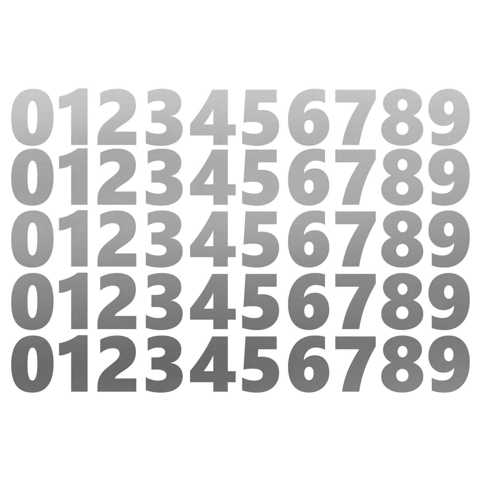 Numbers Vinyl Stickers Self-adhesive Card Making Art Craft Scrapbook ...