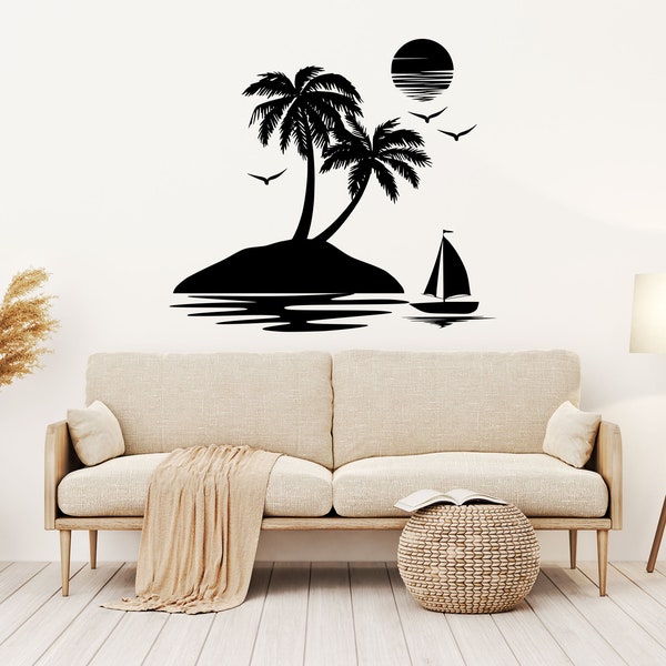 Boat Wall Decal - Etsy UK