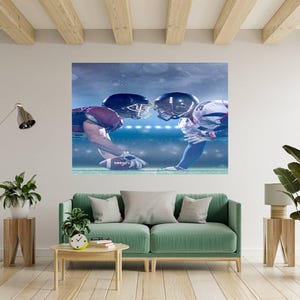 Wall Sticker Rugby Window Home Decor Decal Living Room Bedroom Art Vinyl Easy To Apply Peel and Stick