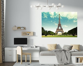 Wall Sticker Eiffel Tower Window Home Decor Decal Living Room Bedroom Art Vinyl Easy To Apply Peel and Stick