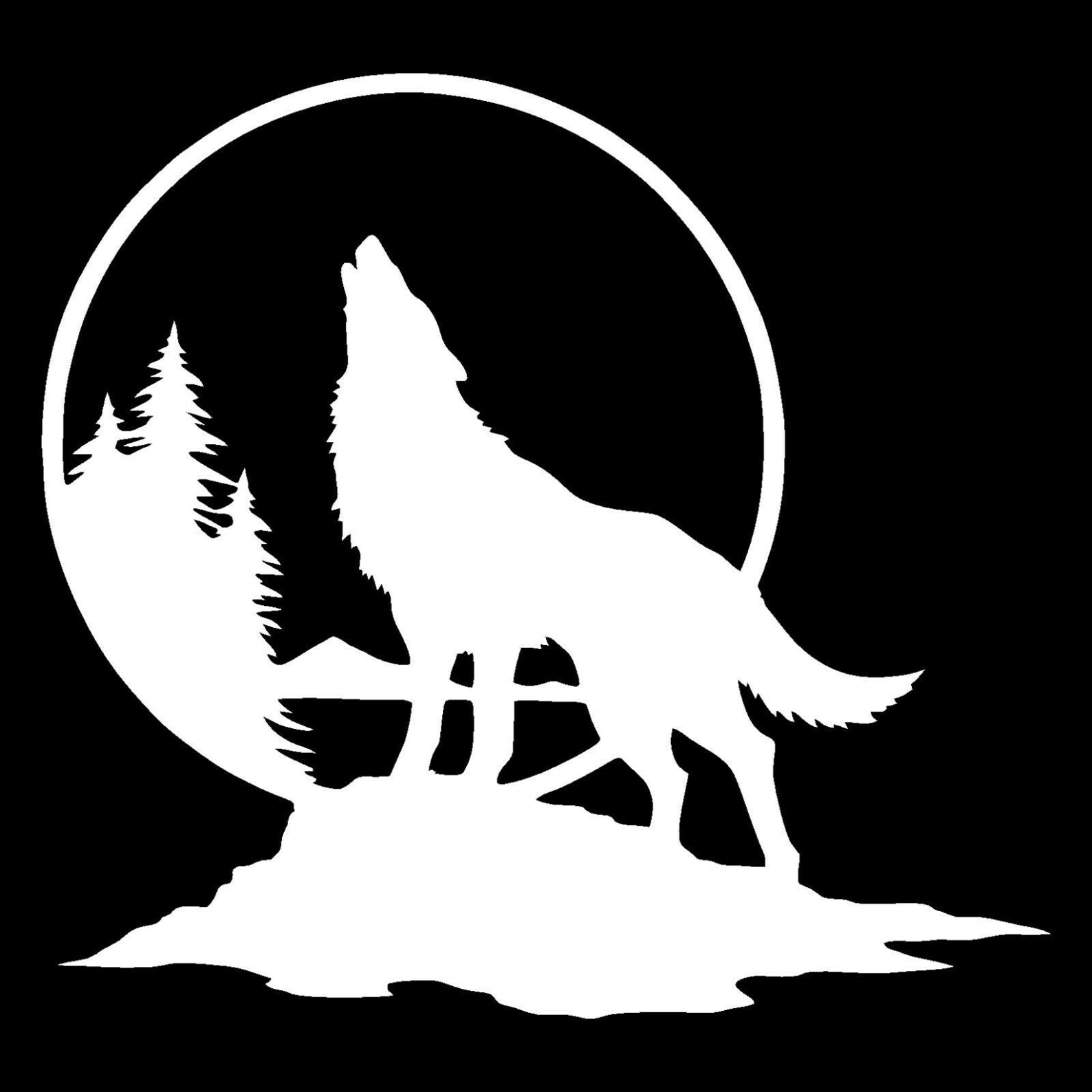 Wolf Wall Sticker Laptop Vinyl Decals Fridge Car Van Room Etsy UK