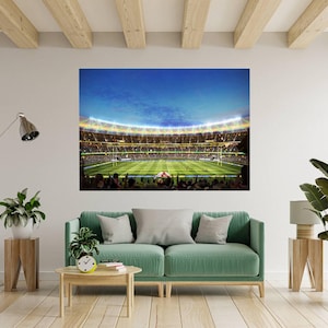 Wall Sticker Rugby Stadium Window Home Decor Decal Living Room Bedroom Art Vinyl Easy To Apply Peel and Stick