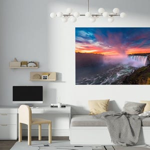 Wall Sticker Waterfall Vinyls Window Home Decor Decal Living Room Bedroom Art Vinyl Easy To Apply Peel and Stick