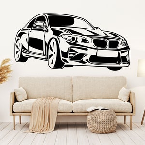 Wall Sticker Racing Car Window Home Decor Decal Living Room Bedroom Art Vinyl