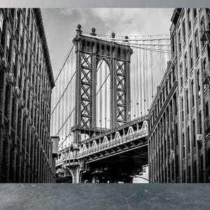 Wandbild Manhattan Brücke Wohnkultur Aufkleber Wohnzimmer Schlafzimmer Kunst Vinyl Einfach Schälen und Aufkleben