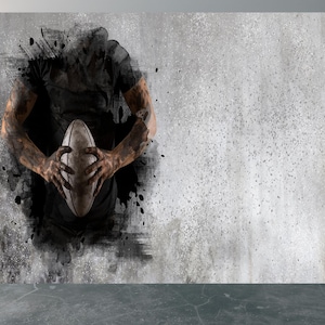 Wall Mural Abstract Rugby Home Decor Decal Living Room Bedroom Art Vinyl Easy To Apply Peel and Stick