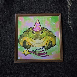 Frog Wizard Art Print 8x8 | Gothic decor, Dark fantasy, D&D art, Medieval core