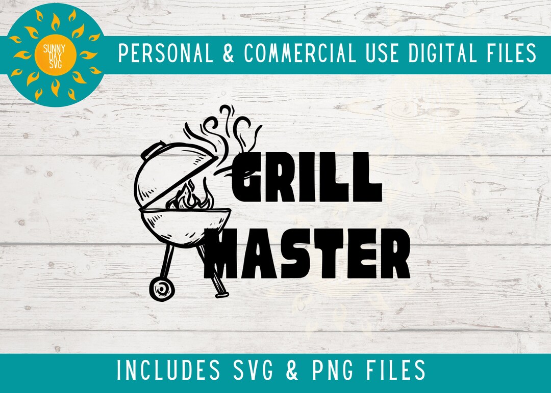 Grill Master SVG Funny Kitchen Pun for Fathers Day Gift Dad Etsy