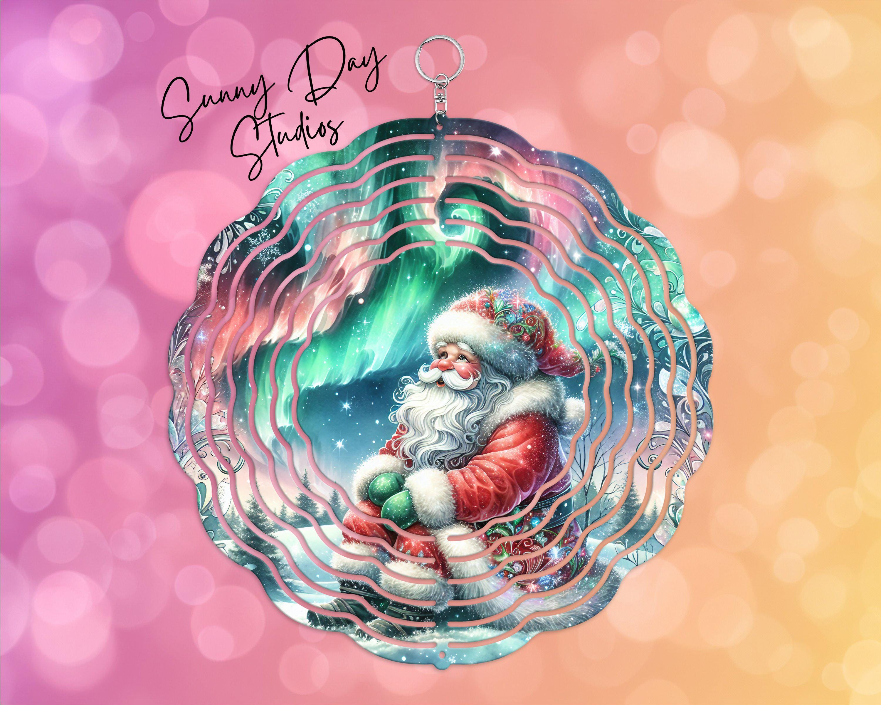 Magical Santa Claus Wind Spinner PNG, Colorful Christmas Sublimation ...