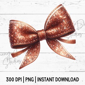 Coquette Football Bow PNG, Glitter Girly Ribbon Sublimation, Cute Trendy Womens Sports Digital Art, Game Day Shirt DIY for Her