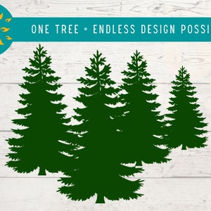 CHRISTMAS TREE SVG Pin Tree Forest Clipart Christmas Fir Cut File for Cricut, Commercial Use Evergreen Plant Landscape Png