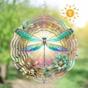 Molinillo de viento de libélula PNG, diseños de sublimación de girasoles coloridos, molinillo de jardín DIY, adornos de molinillo de viento digital o archivo de artesanía de posavasos