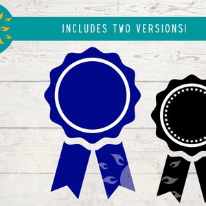 BLAUW LINT SVG, First Place Ribbon Svg, County Fair Winnaar Clipart, First Place Svg Cut File voor Cricut, Commercieel Gebruik
