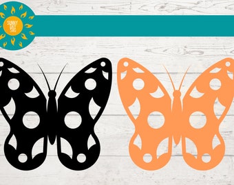 BUTTERFLY SVG, BUTTERFLY silhouette svg, commercial use svg, butterfly png, animal svg, insect svg