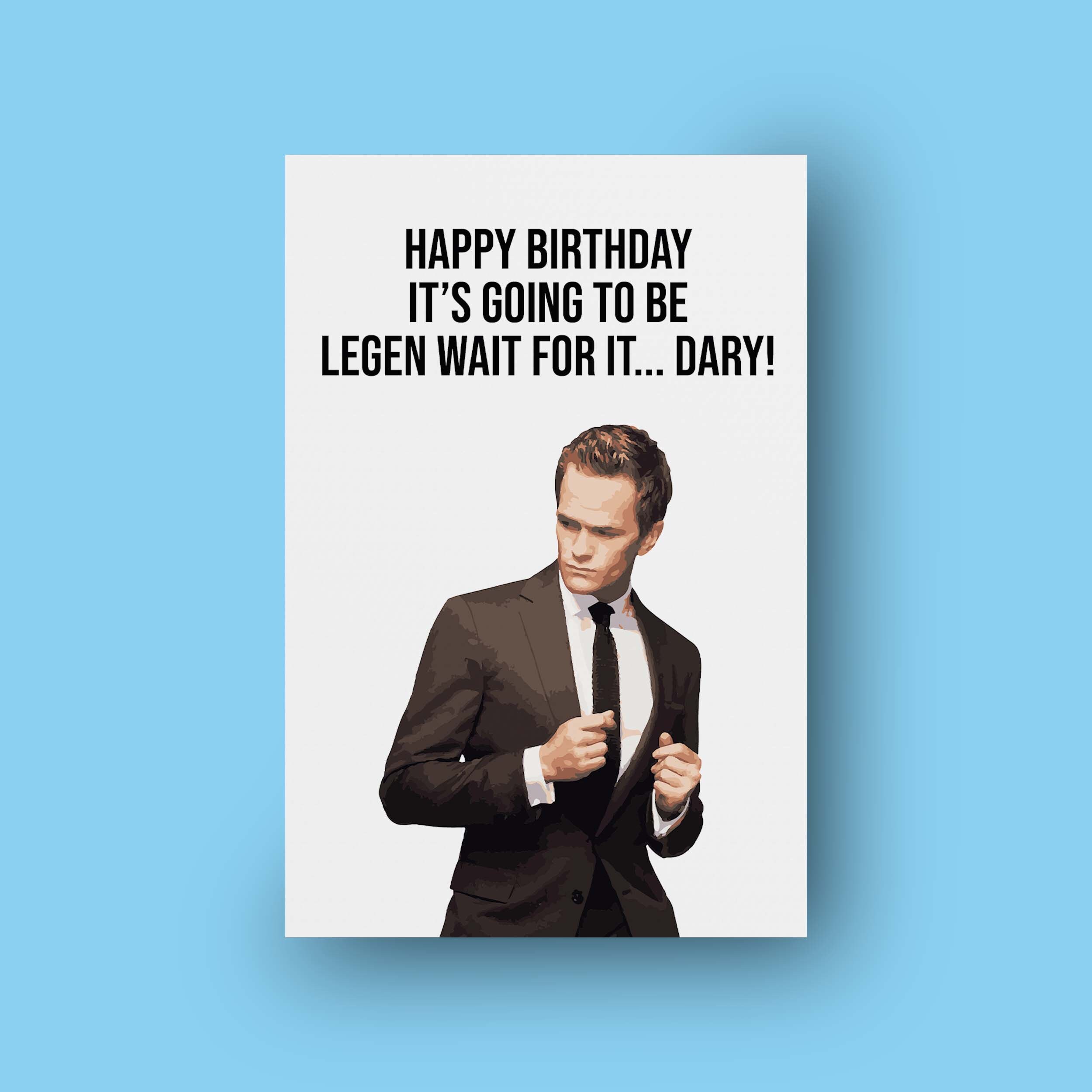 How I Met Your Mother Barney Stinson Legendary Birthday Etsy Ireland