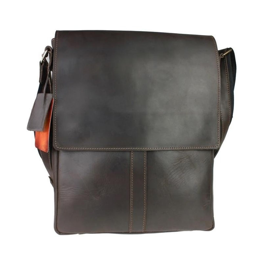 Leather Shoulder Bag Mens Messenger Bag Leather Bag for Men Etsy