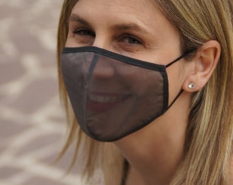 Transparent face mask,clear face mask,teacher face mask,see through mask, mask for deaf, light, comfortable,highly breathable mask, reusable